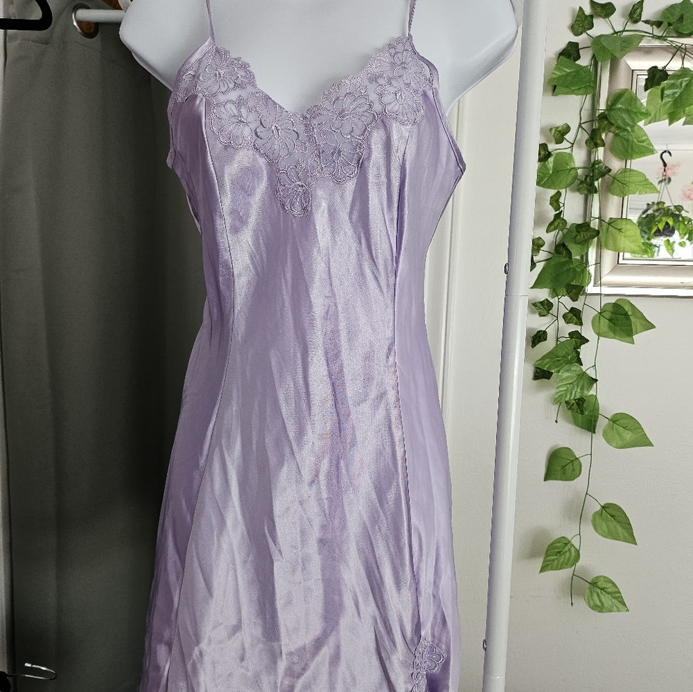 Vintage Lavender Lingerie Slip Dress